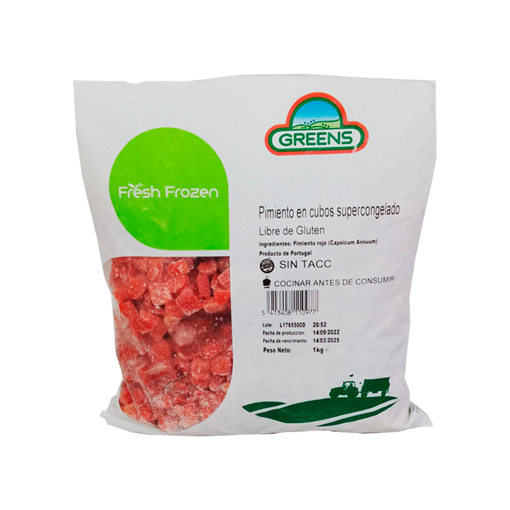 Pimientos Ro En Cubos x 1 kg Greens