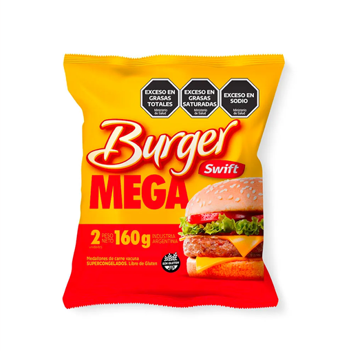 Mega Burguer 30 x 160 gr Swift
