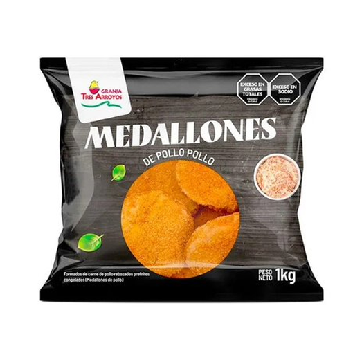 Medallón Pollo x 5 kg Granja 3 Arroyos