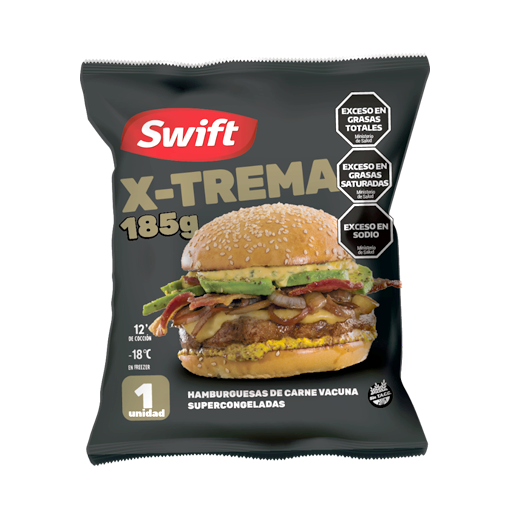 Hamburguesa X-trema x 185 gr Swift