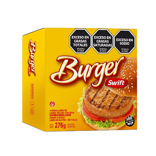 Hamb D Burguer 42 x 55 gr Swift