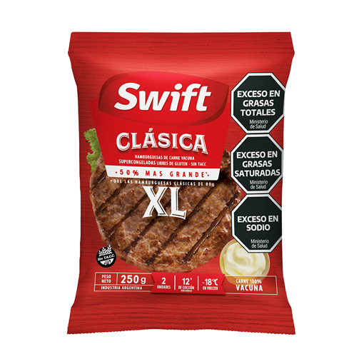 Hamburgueson Xl 30 x2 x 125 gr Swift