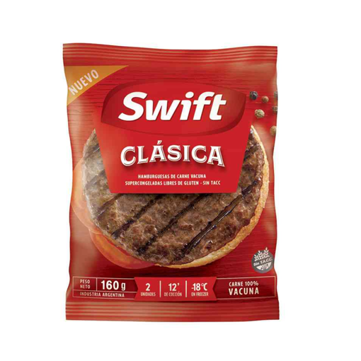 Hamburguesa 60 x 80 gr Swift